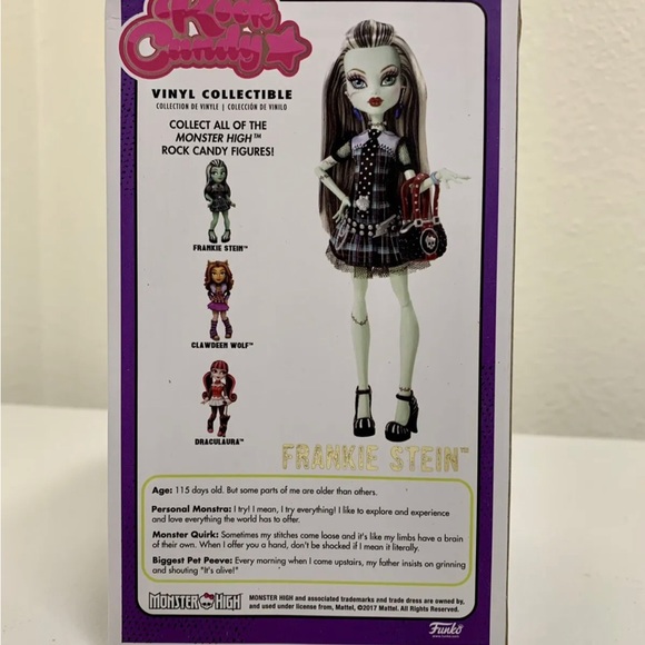 NIB Vaulted Monster High Funko Rock Candy Frankie Stein Collectible Figure - Picture 3 of 6